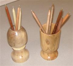 Pen pots and pens by Nick Adamek